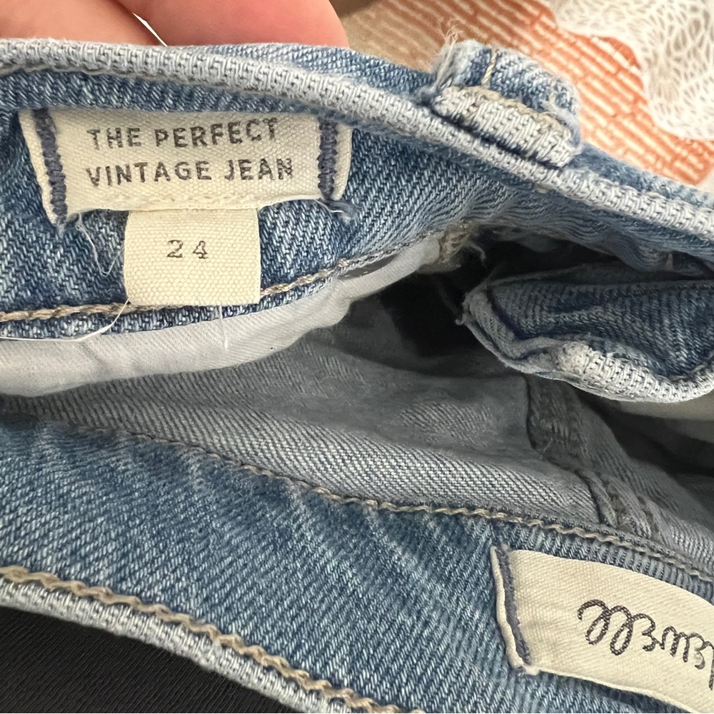 Madewell The Perfect Vintage Jean Size 24 - Picture 6 of 7